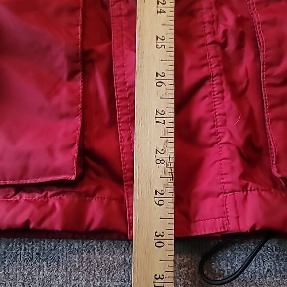 Vintage Woolrich Mens Medium Hydromax 2100 Jacket Zip Button Parka Red Black - Picture 13 of 16